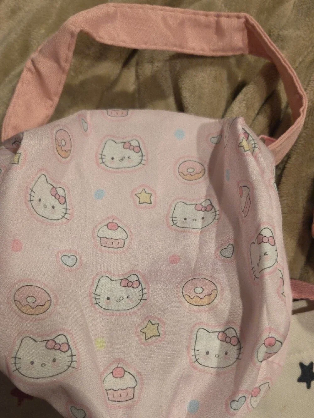 Hello Kitty Pink and Cream Tote Bag with 2 Pouches- NWOT
